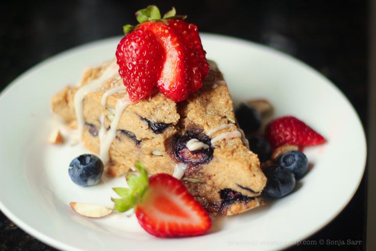 Vegan Lemon Blueberry Scones